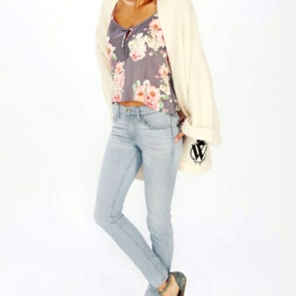 Wildfox Marianne Blue Skinny Jeans Grace Wash Size 26 - Picture 1 of 6